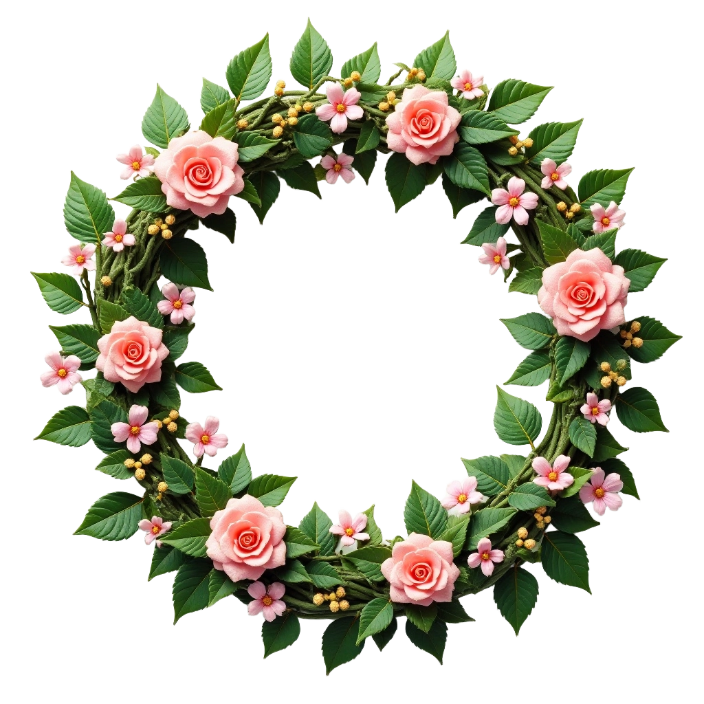 Elegant Floral Wreath